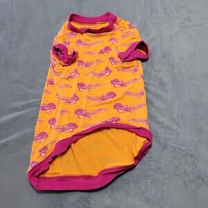 Kickee Dog Shirt Size Large Apricot Octopus Matching Fun Bamboo Comfort Stretch